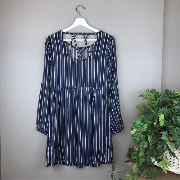 NWT Roxy Striped Highland Escape Long Sleeve Dress Size 4 - Picture 3 of 8